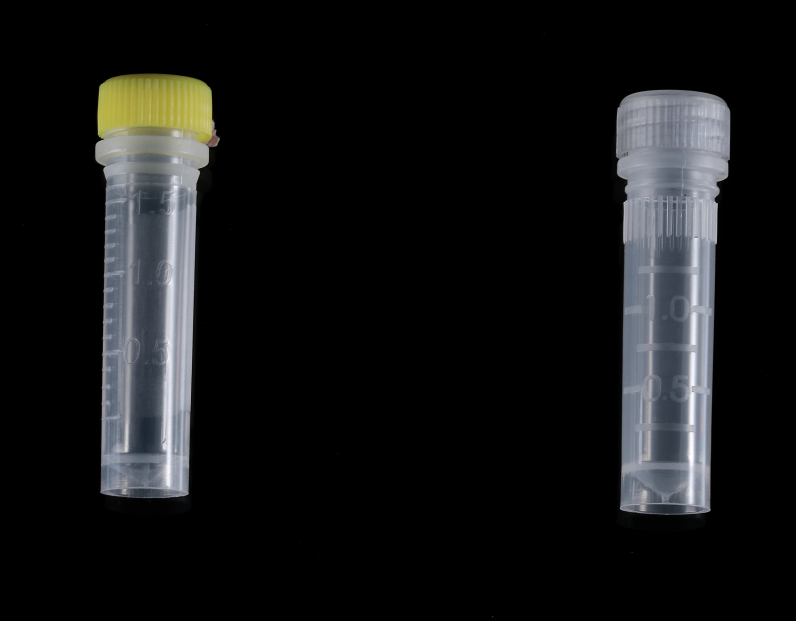 2 ml Mikroröhrchen Probenröhrchen mit Schraubverschluss und O-Ring, auslaufsicher